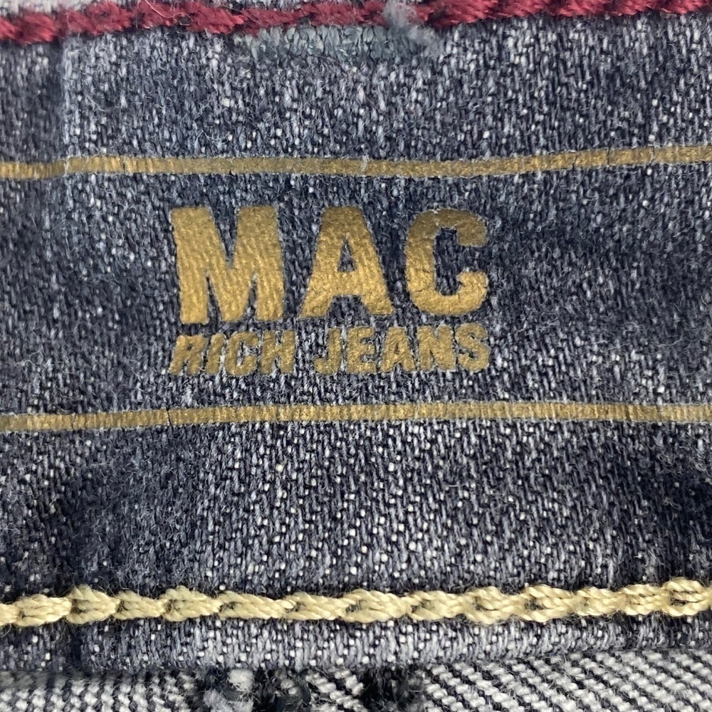MAC Rich Clea Jeans Wide Straight Leg Crop Cuffed in Dark Gray Size 38 (US 8) - Picture 4 of 11